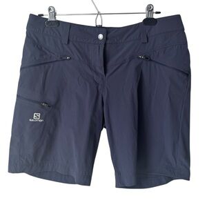 Salomon Wayfarer Hiking Shorts Blue Women's Size 10 Outdoors Activewear